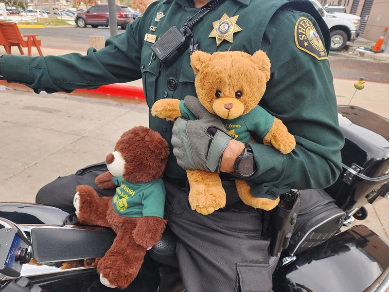 Deputy Hugs teddy bear program — comfort bears given to children in crisis by Sheriff's deputies and victim advocates