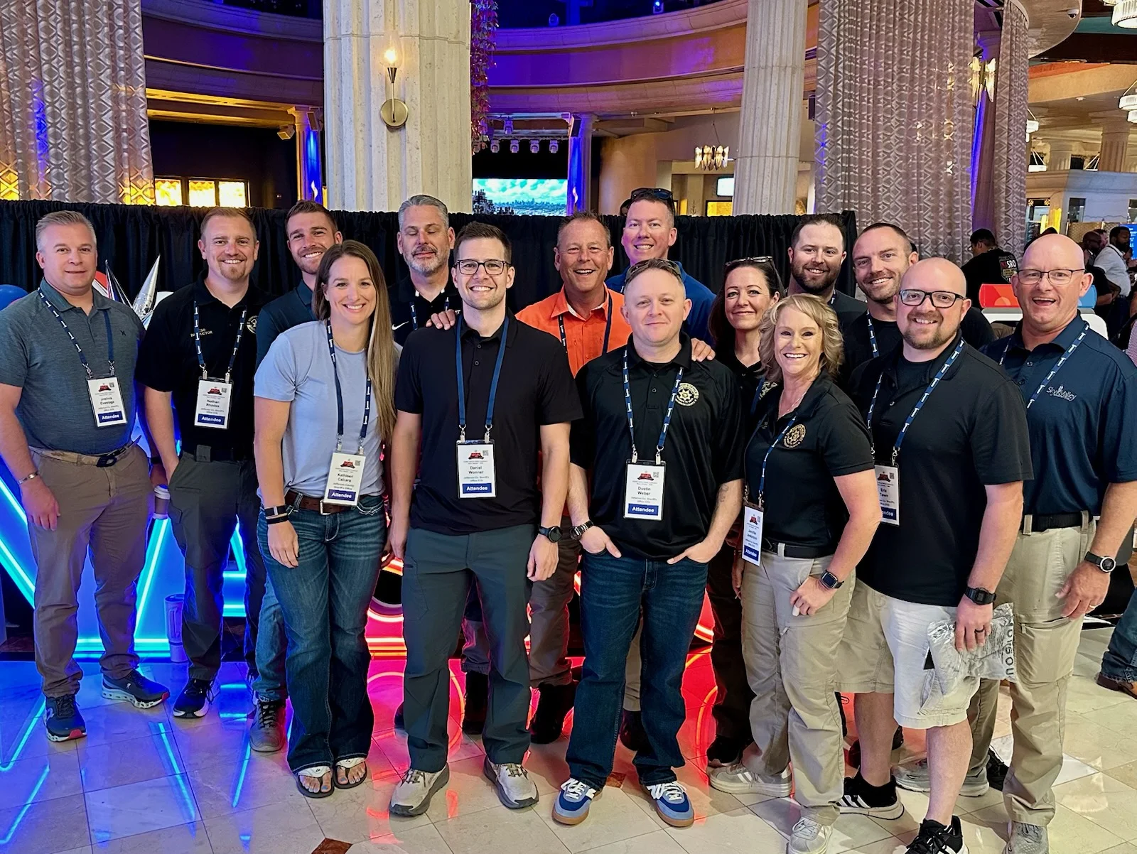 The JCSO School Resource Officer team posing together at the NASRO conference in Reno, Nevada